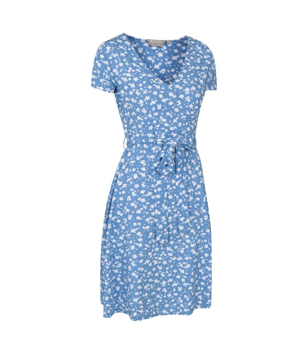 Womens/ladies Santorini Jersey Uv Protection Wrap Dress Blue Mountain Warehouse-3