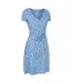 Womens/ladies Santorini Jersey Uv Protection Wrap Dress Blue Mountain Warehouse-3