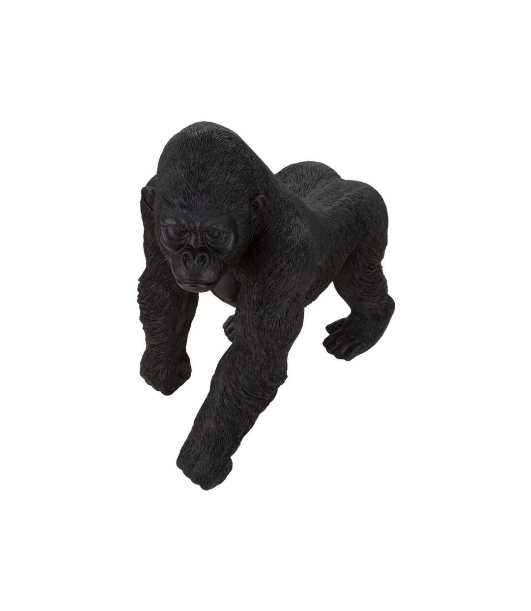 Statuette Déco en Résine Gorille Debout 37cm Noir-4