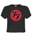 Womens/ladies Foo Fighters Logo Crop Top Charcoal Amplified-1