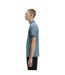 Mens Twin Tip Polo Shirt Blue Fred Perry-4