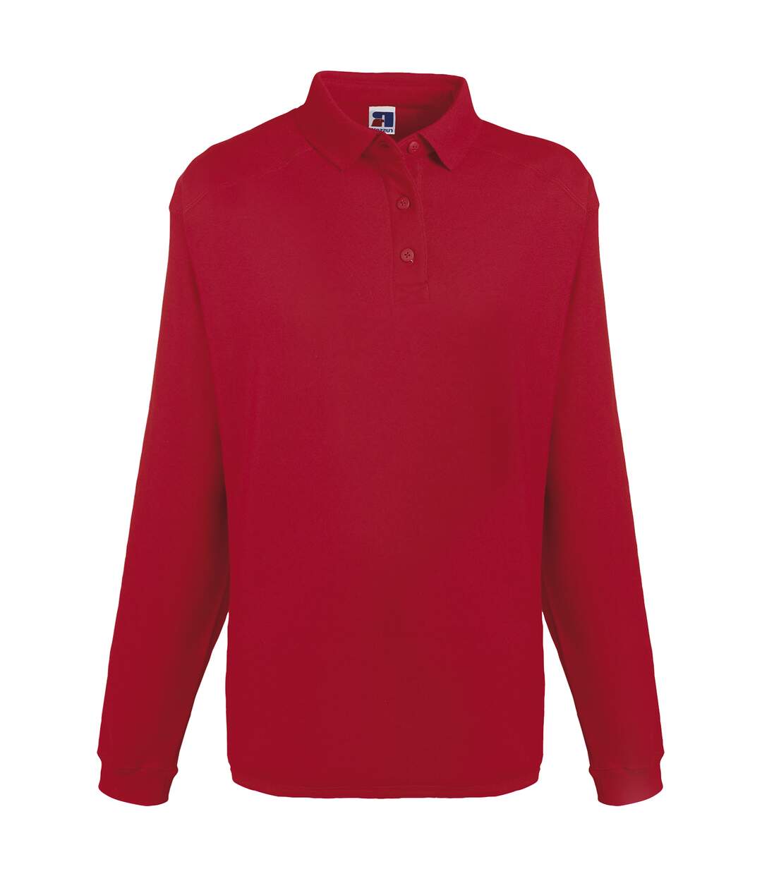 Russell Europe - Sweatshirt avec col et boutons - Homme (Rouge classique) - UTRW3275