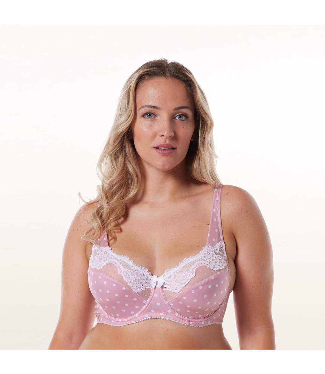 Soutien-gorge grand maintien rose Icone