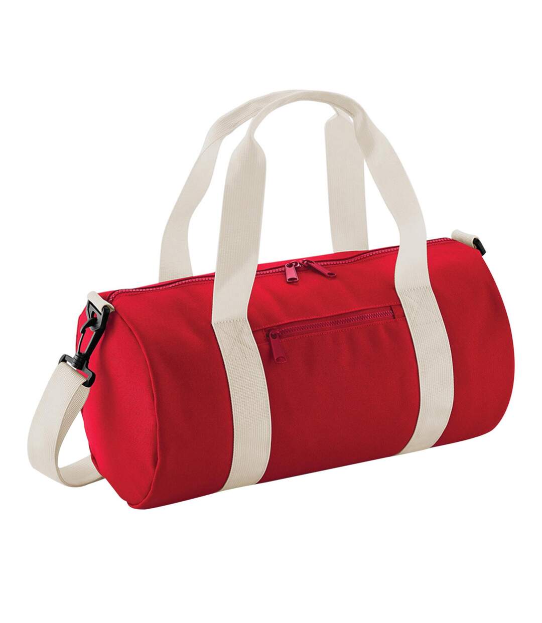 Petit Sac Polochon Taille Unique Rouge Blanc Cassé Bagbase-1