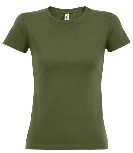 T-shirt manches courtes - Femme - 11502 - vert kaki foncé