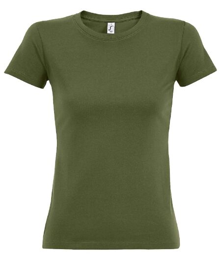 T-shirt manches courtes - Femme - 11502 - vert kaki foncé