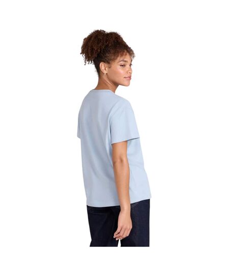 Womens/ladies Grace Heavyweight Relaxed Fit Short-sleeved T-shirt Blue Animal