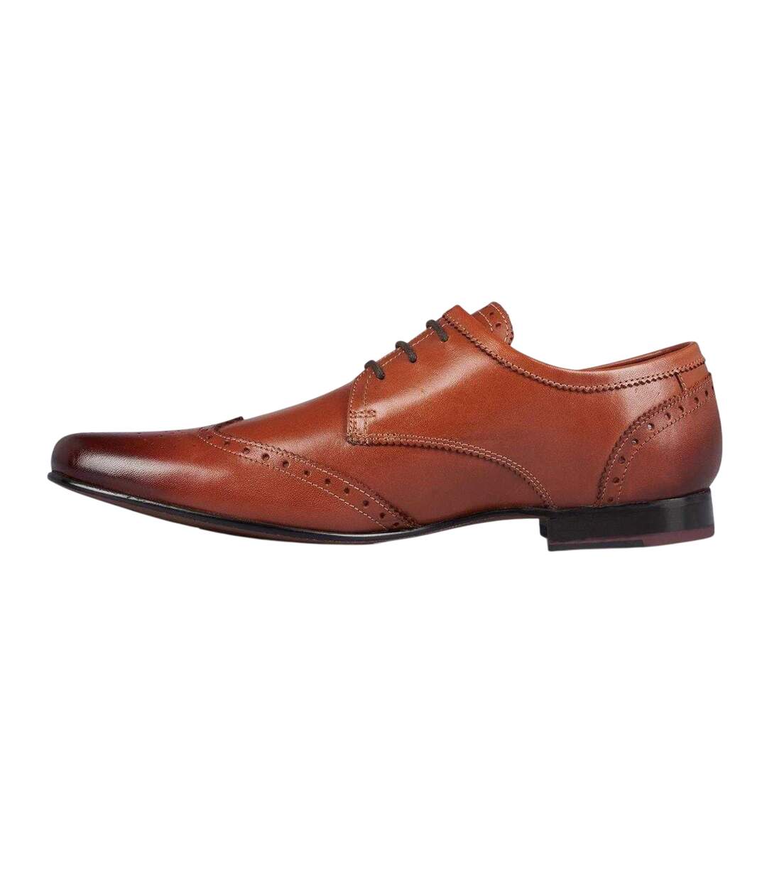Mens Beaufort Leather Formal Dress Shoes Brown Firetrap-3