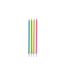 Paris Prix - Lot De 16 Bougies D'anniversaire longues 14cm Multicolore