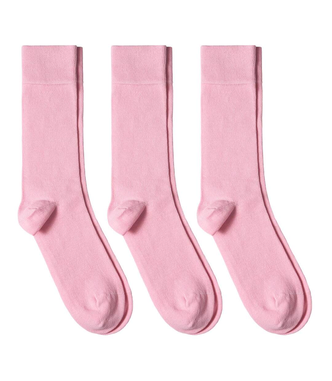 Chaussettes jersey unies – Lot 3 paires  - Fabriqué en UE