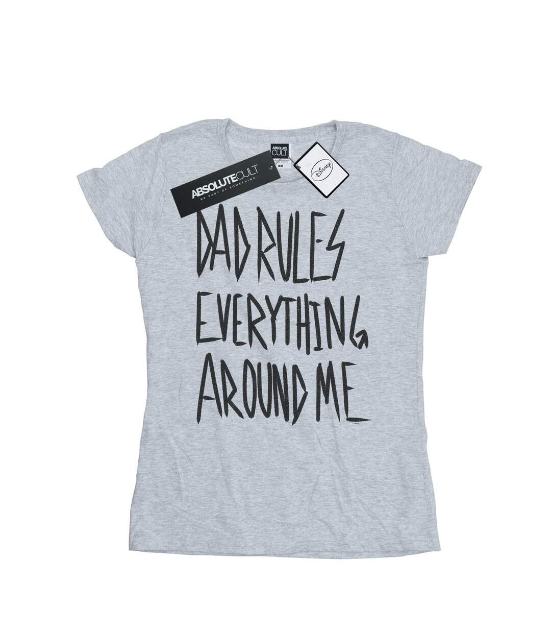 Disney Womens/Ladies The Lion King Dad Rules Everything Cotton T-Shirt (Gris sportif) - UTBI25039-1