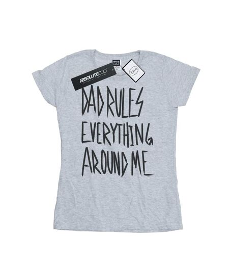 Disney Womens/Ladies The Lion King Dad Rules Everything Cotton T-Shirt (Gris sportif) - UTBI25039
