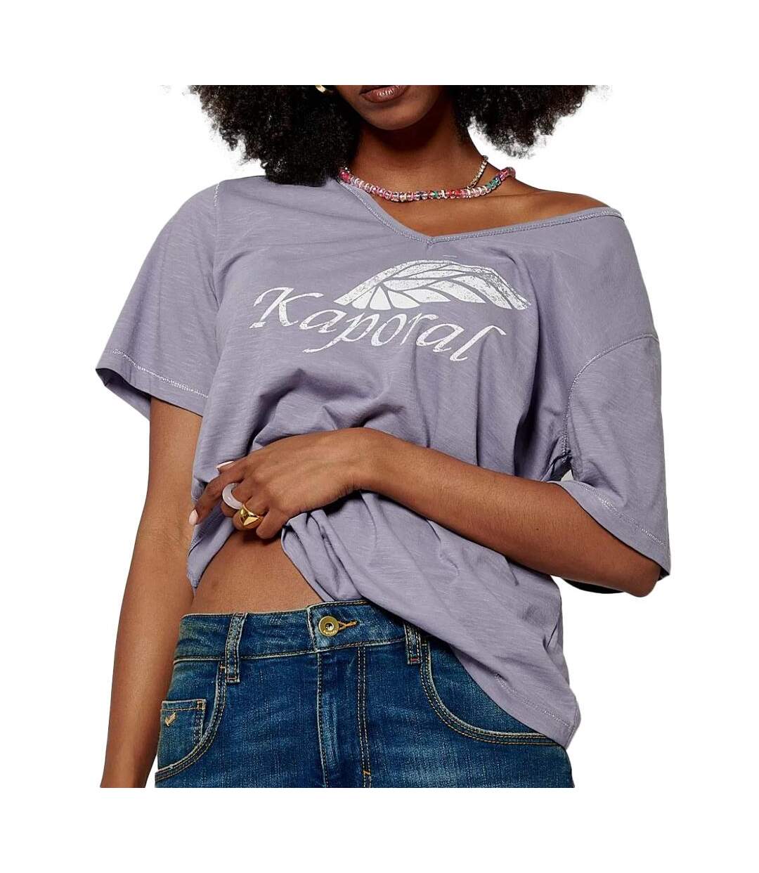 T-shirt violet femme kaporal must-1