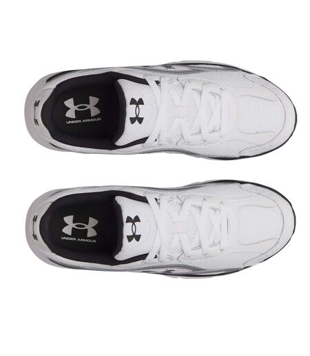 Baskets Motif/style Sportif Tech Homme Blanc Argenté Noir Under Armour