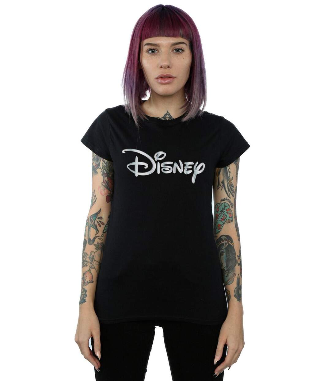 Disney - T-shirt GLACIAL LOGO - Femme (Noir) - UTBI16112-2