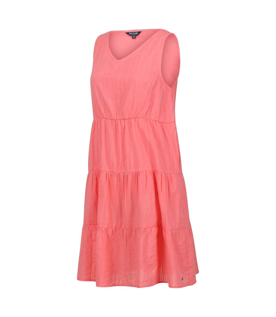 Womens/ladies Zariah Tiered Casual Dress Peach Bloom Regatta-3