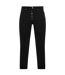 Womens/ladies Cotton Cropped Ankle Grazer Jeans Black Levis-2