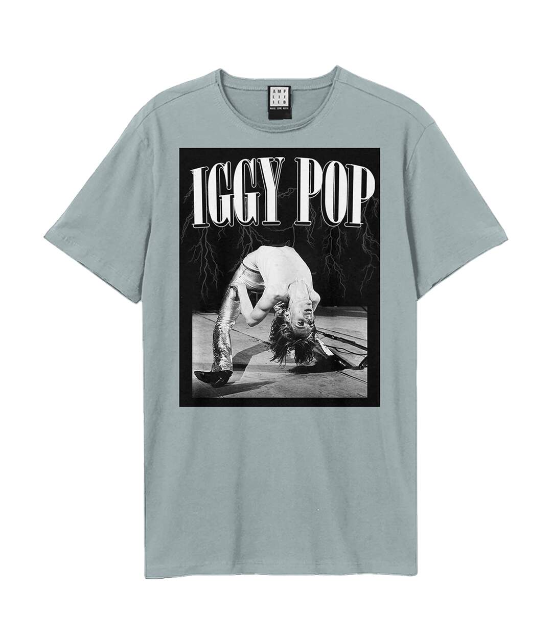 Unisex Adult Pop On Stage Iggy Pop T-shirt Strange Blue Amplified-1
