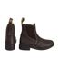 Unisex Adult Waxy Leather Jodhpur Boots Brown HyLAND-3