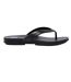 Womens/ladies Gracie Leather Flat Flip Flops All Black FitFlop-1