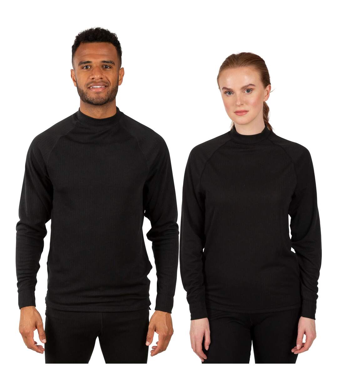 Trespass Adults Unisex Flex360 Base Layer Top (Black) - UTTP945-4