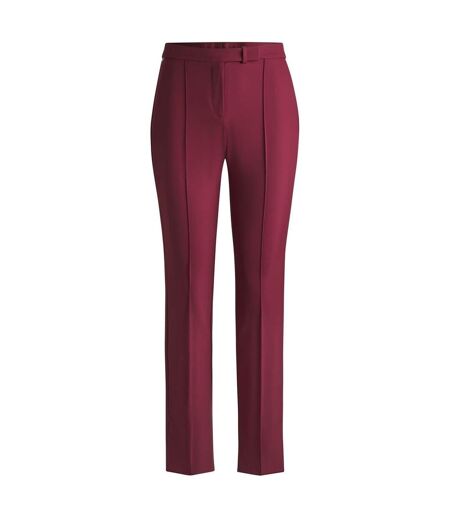 Pantalon Tizena Femme Rouge Foncé Boss