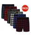 Boxers Motif/style À Carreaux Homme Bordeaux Bleu Blanc Gris Rouge Bleu Roi Noir Keanu-1