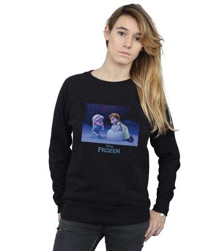 Disney - Sweat FROZEN BUILD A SNOWMAN - Femme (Noir) - UTBI18965