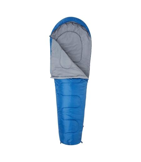 Unisex adult basecamp 250 summer mummy sleeping bag one size blue Mountain Warehouse