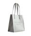 Tote Bag Motif/style Hachures Croisées Taille Unique Gris Clair Ted Baker-3