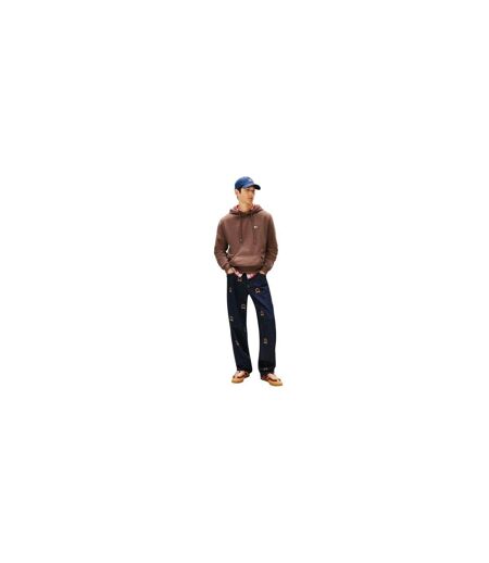 Sweat À Capuche Motif/style Badge Homme Noir Marron Clair Tommy Jeans