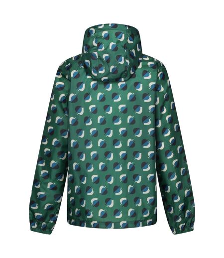 Regatta Womens/Ladies Orla Kiely Pack-It Leaf Print Waterproof Jacket (Shadow Elm Emerald) - UTRG9192