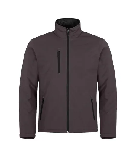 Mens Padded Soft Shell Jacket Black Clique