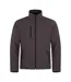 Mens Padded Soft Shell Jacket Black Clique-2