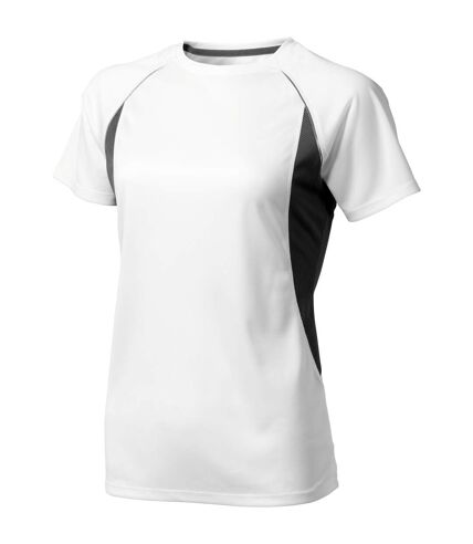 Elevate Womens/Ladies Quebec Short Sleeve T-Shirt (White/Anthracite)