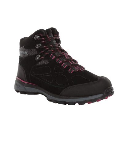 Regatta Womens/Ladies Samaris Suede Walking Boots (Ash/Violet) - UTRG3768