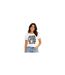 T-shirt Overstimulated Moms Club Femme Blanc AWD-1