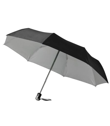 Alex 54.61cm parapluie 3 sections à ouverture et fermeture automatiques taille unique noir / argenté Bullet