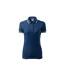 Womens/ladies Urban Polo Shirt Blue Adler-2
