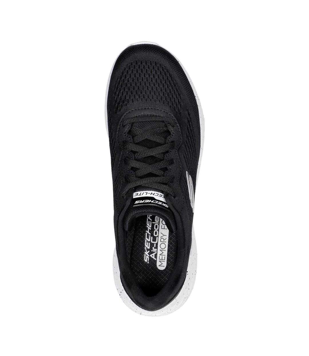 Baskets Motif/style Petites Taches Femme Noir Blanc Skechers-3