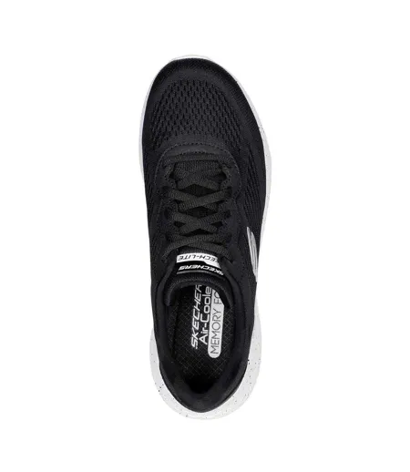 Baskets Motif/style Petites Taches Femme Noir Blanc Skechers