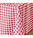 Nappe Antitache Imprimé Vichy 150x240cm Rouge-2