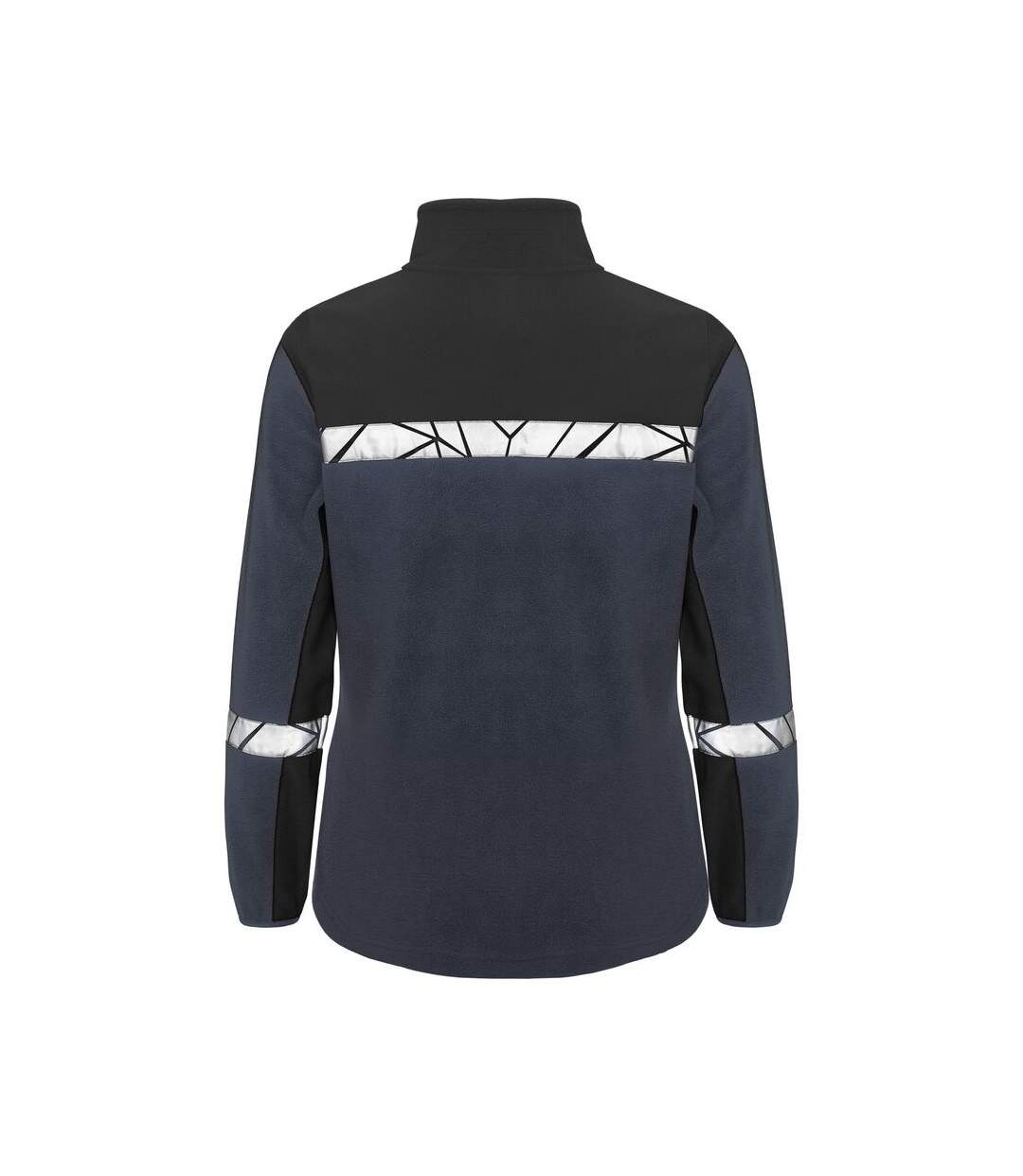 Womens/ladies Progression Full Zip Fleece Jacket Navy Black Projob-2