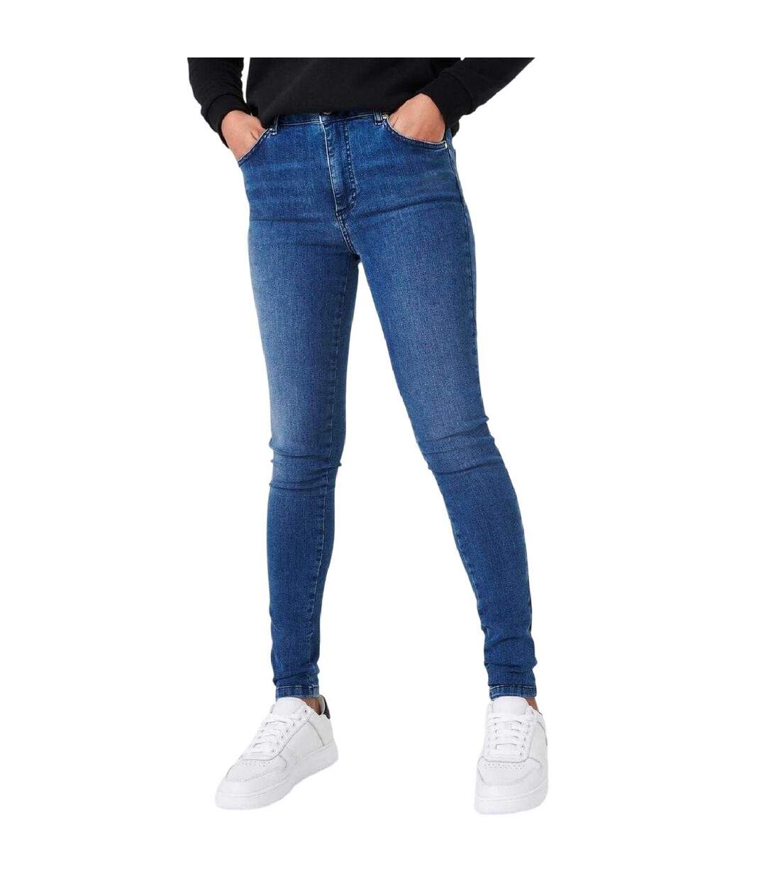 Womens/ladies Stevie Skinny Jeans Light Blue Biba-2