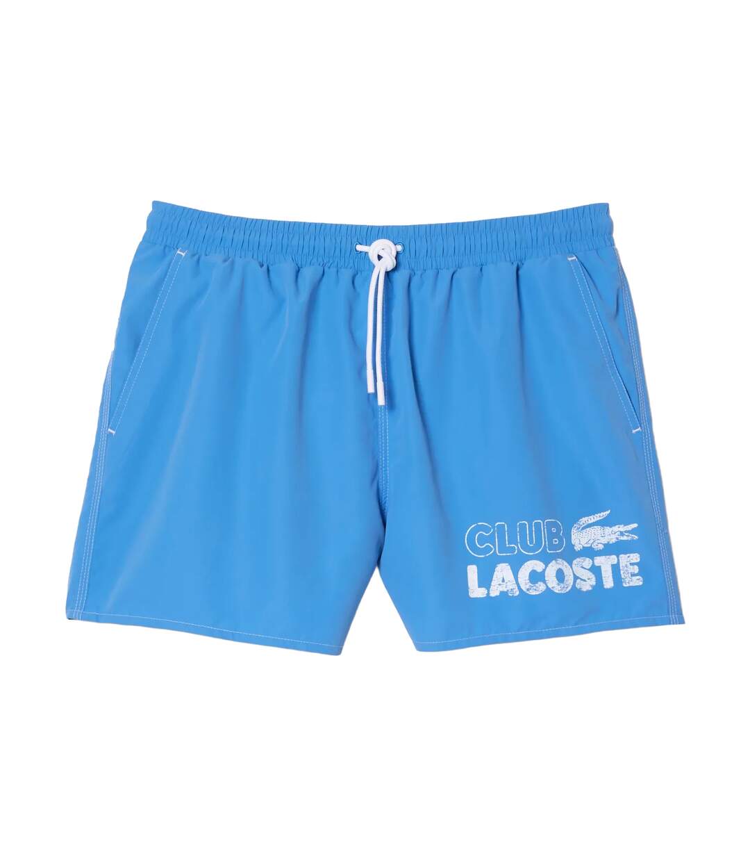 Mens Quick Dry Swimming Trunks Blue Lacoste-1