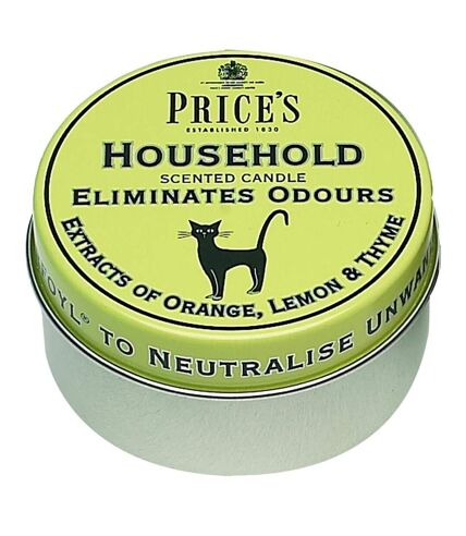 Prices Candles Household Tin (Yellow) (2.7in)