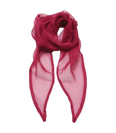 Premier Unisex Adult Colours Chiffon Scarf (Hot Pink) (One Size) - UTPC7032