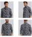 Chemise à  manches longues homme en stretch motifs digital - Slim Fit-2