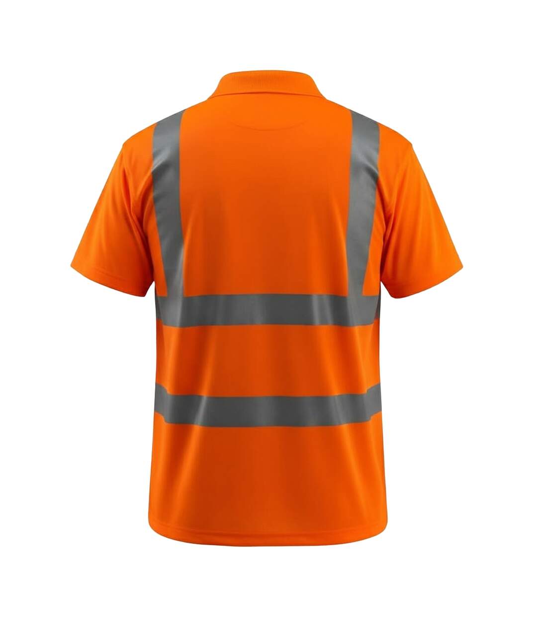Polo Haute Visibilité Bowen Safe Light Homme Orange Fluo Mascot-2