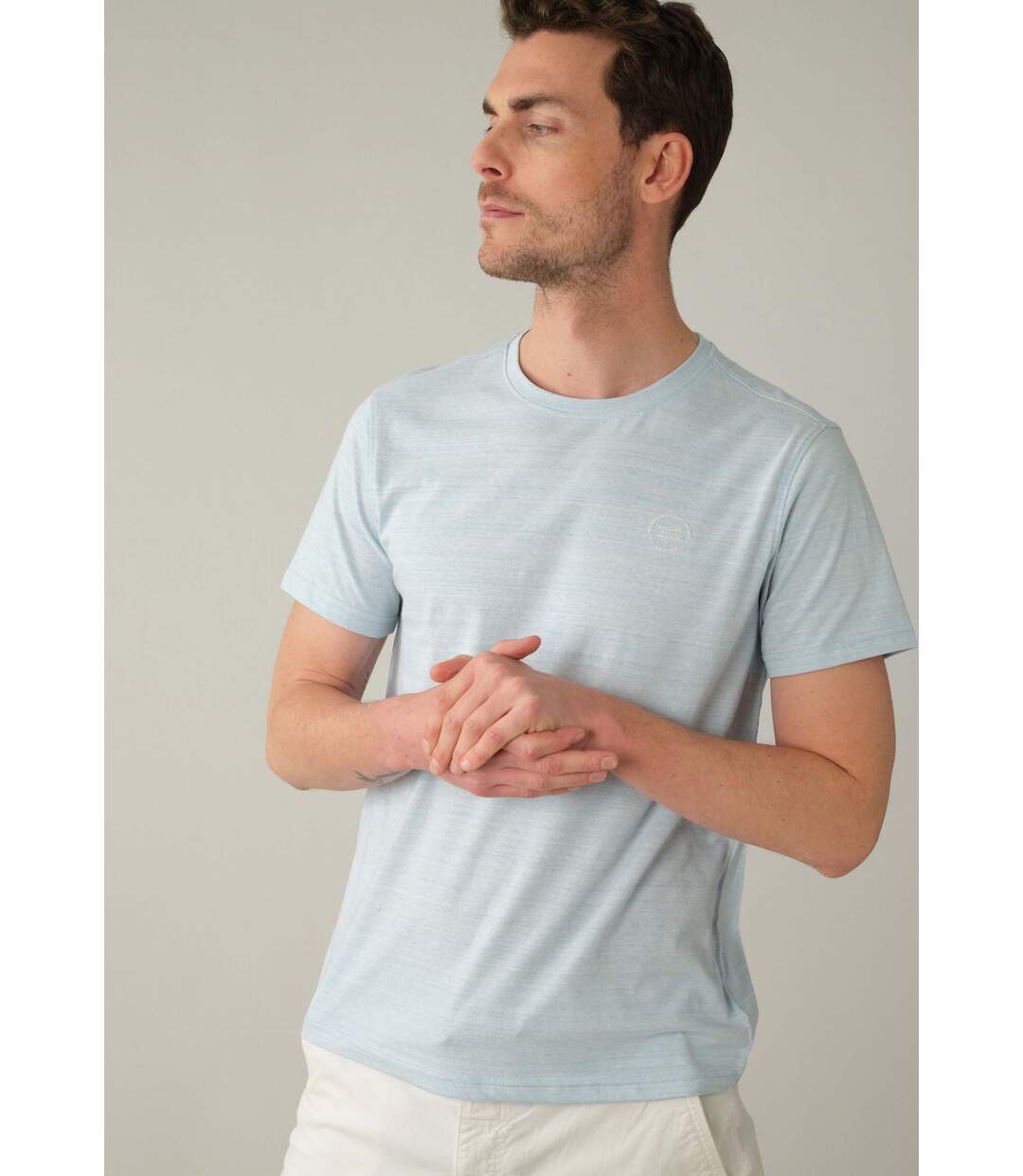 T-shirt à motif uni pour homme COLADA-5